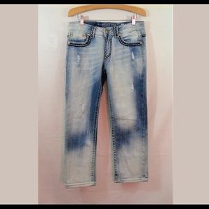 Miss Me JPB1026-3 Boyfriend Distress Jeans Size 26